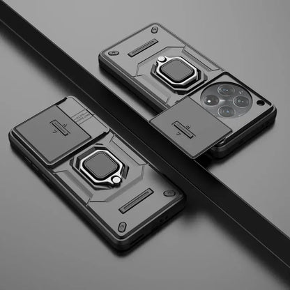 ArmorShield UltraMax-Hülle für OnePlus 12 – Militärgrad Schutz mit Ringgriff &amp; Kickstand