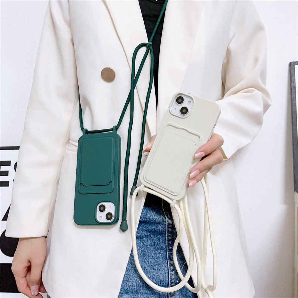 Silicone Crossbody-Handyhülle