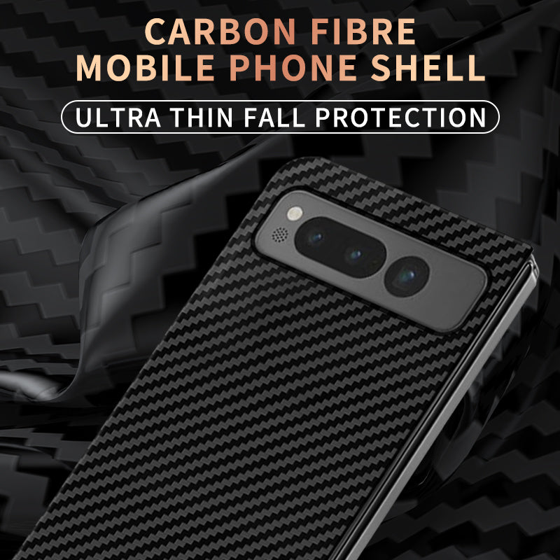 Carbon Fiber Slim Skin Texture Matte Anti-Fall-Telefonhülle für Google Pixel Fold