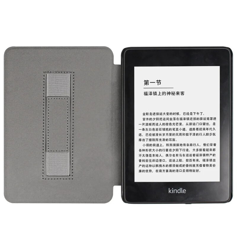 Handheld E-Book-Hülle Leder Smart Case für Kindle