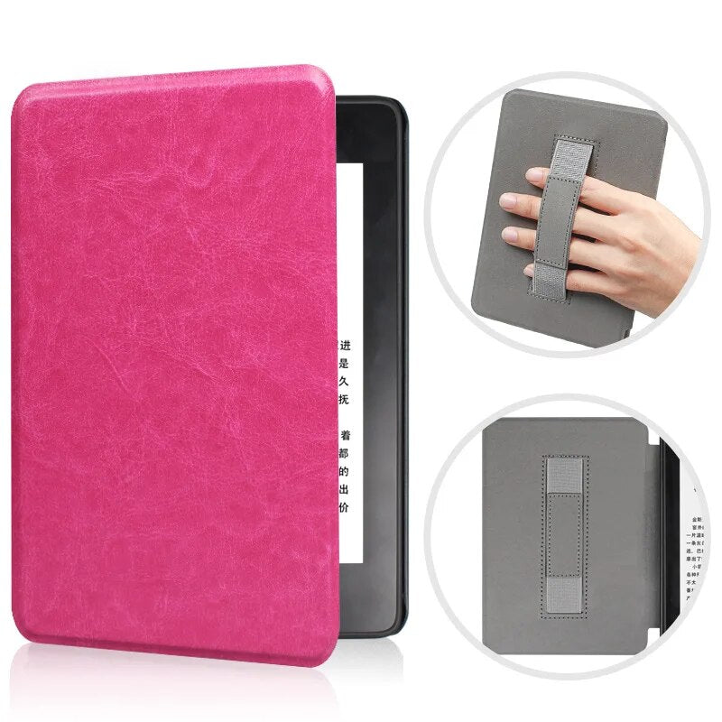 Handheld E-Book-Hülle Leder Smart Case für Kindle