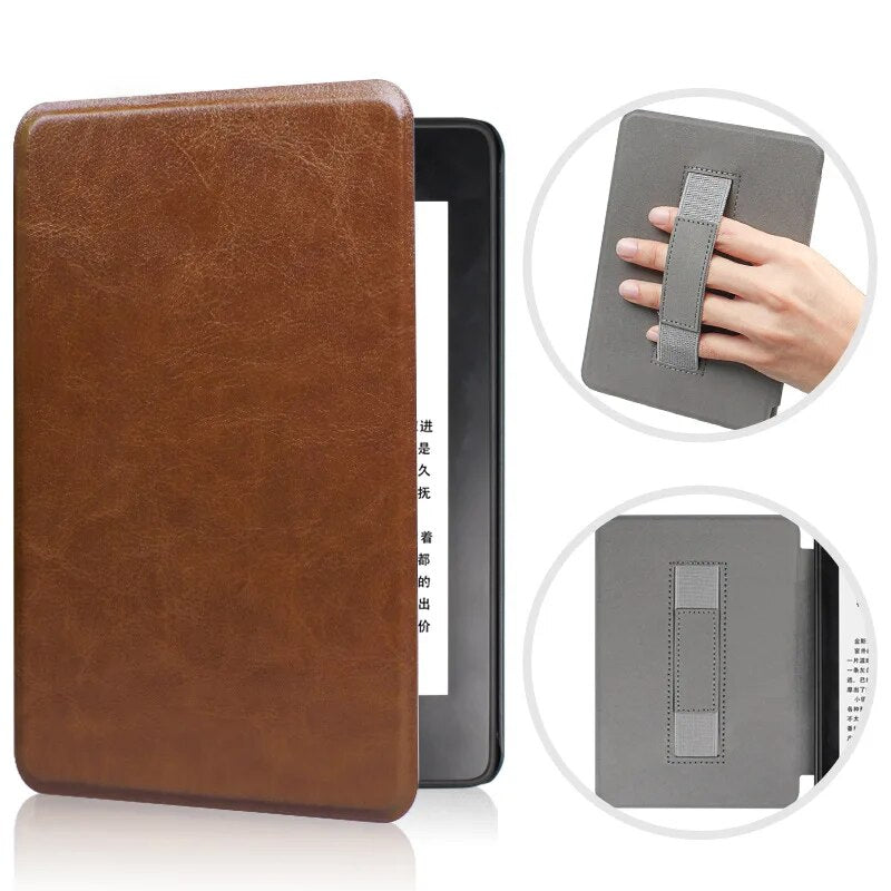 Handheld E-Book-Hülle Leder Smart Case für Kindle