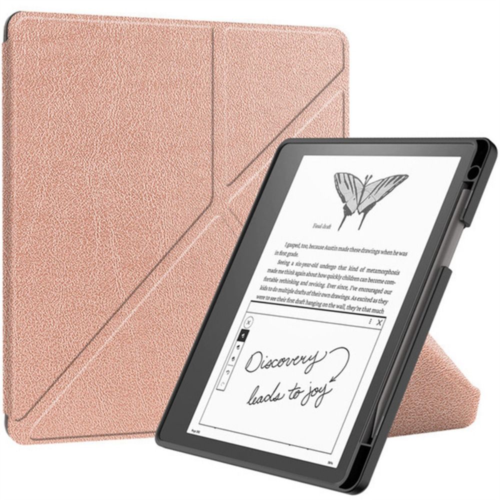 Weiche Silikonhülle mit mehrfach klappbarem Ständer und Stifthalter für Kindle Scribe 10,2 Zoll