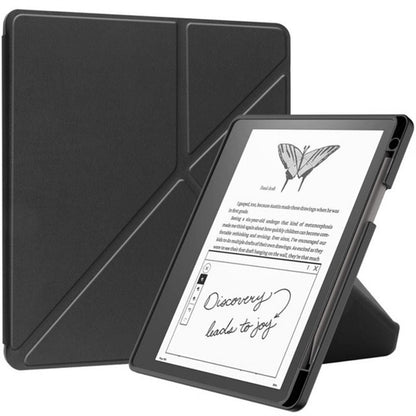 Weiche Silikonhülle mit mehrfach klappbarem Ständer und Stifthalter für Kindle Scribe 10,2 Zoll