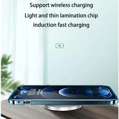 Metall Aluminiumlegierung Ultradünn Originalfarbe Vollglas Schutzgehäuse für iPhone