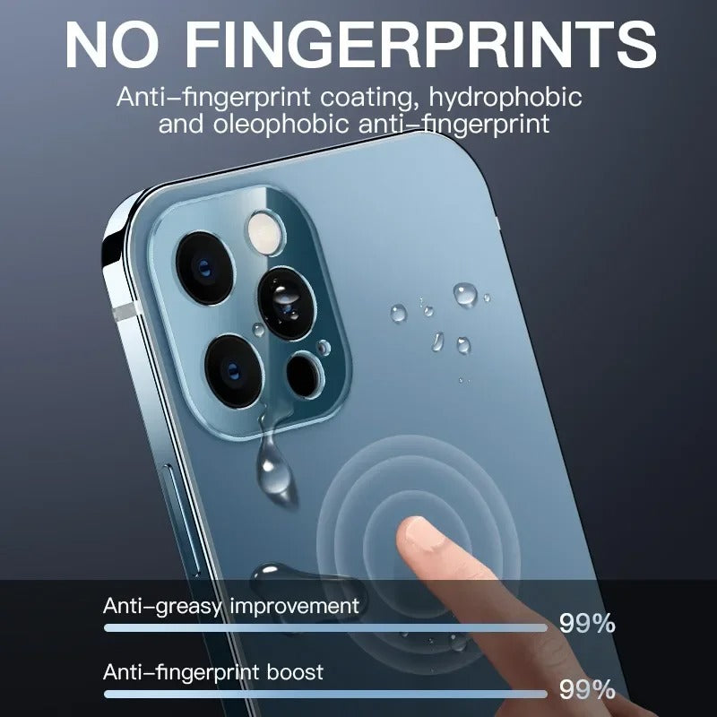 Metall Aluminiumlegierung Ultradünn Originalfarbe Vollglas Schutzgehäuse für iPhone