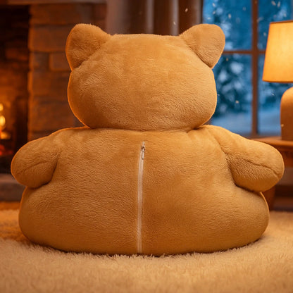 Hundebett Beruhigend | Flauschiges Winter-Kuschelbett mit anpassbaren Armen