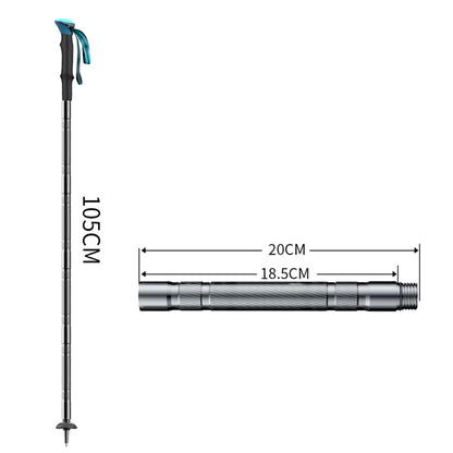 Taktischer Trekkingstock aus Aluminium 6061 T6 mit Multitool – Modular, Verstellbar, Bruchsicher