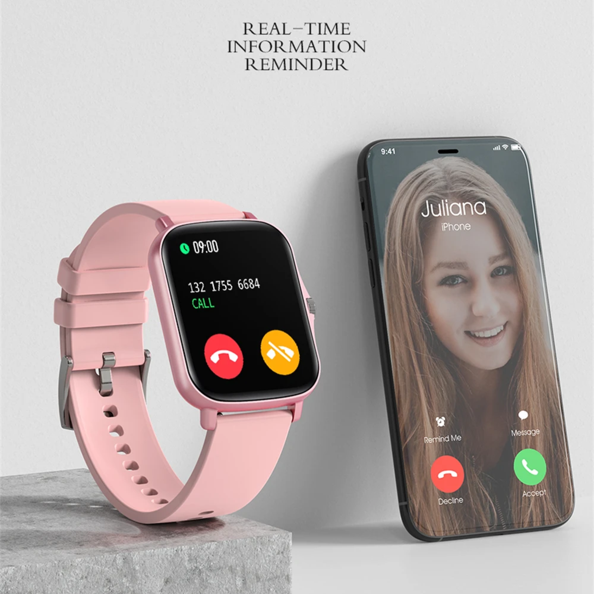 Smart Wrist Macaron Farb Uhr Wasserdicht Modische Smartwatch