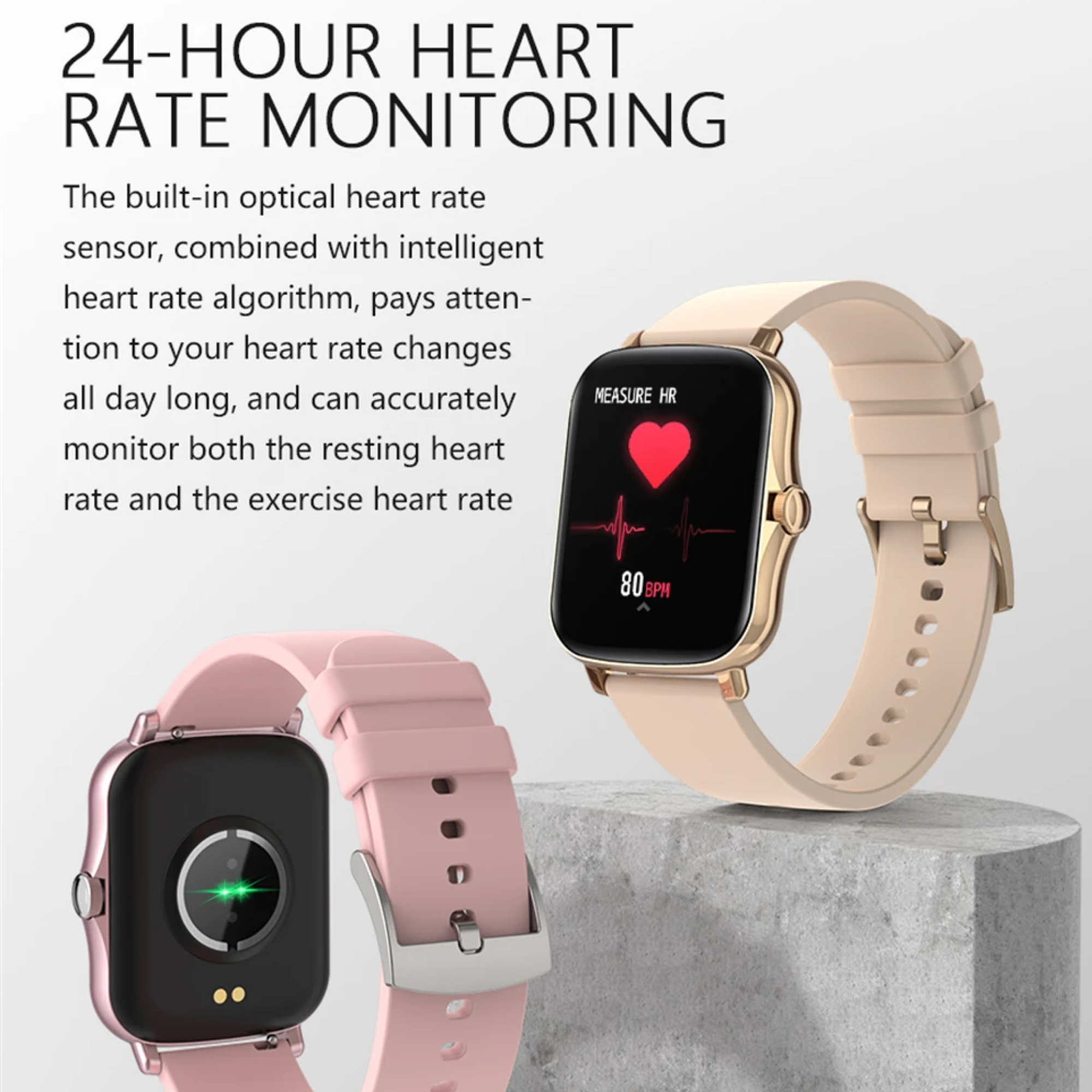 Smart Wrist Macaron Farb Uhr Wasserdicht Modische Smartwatch