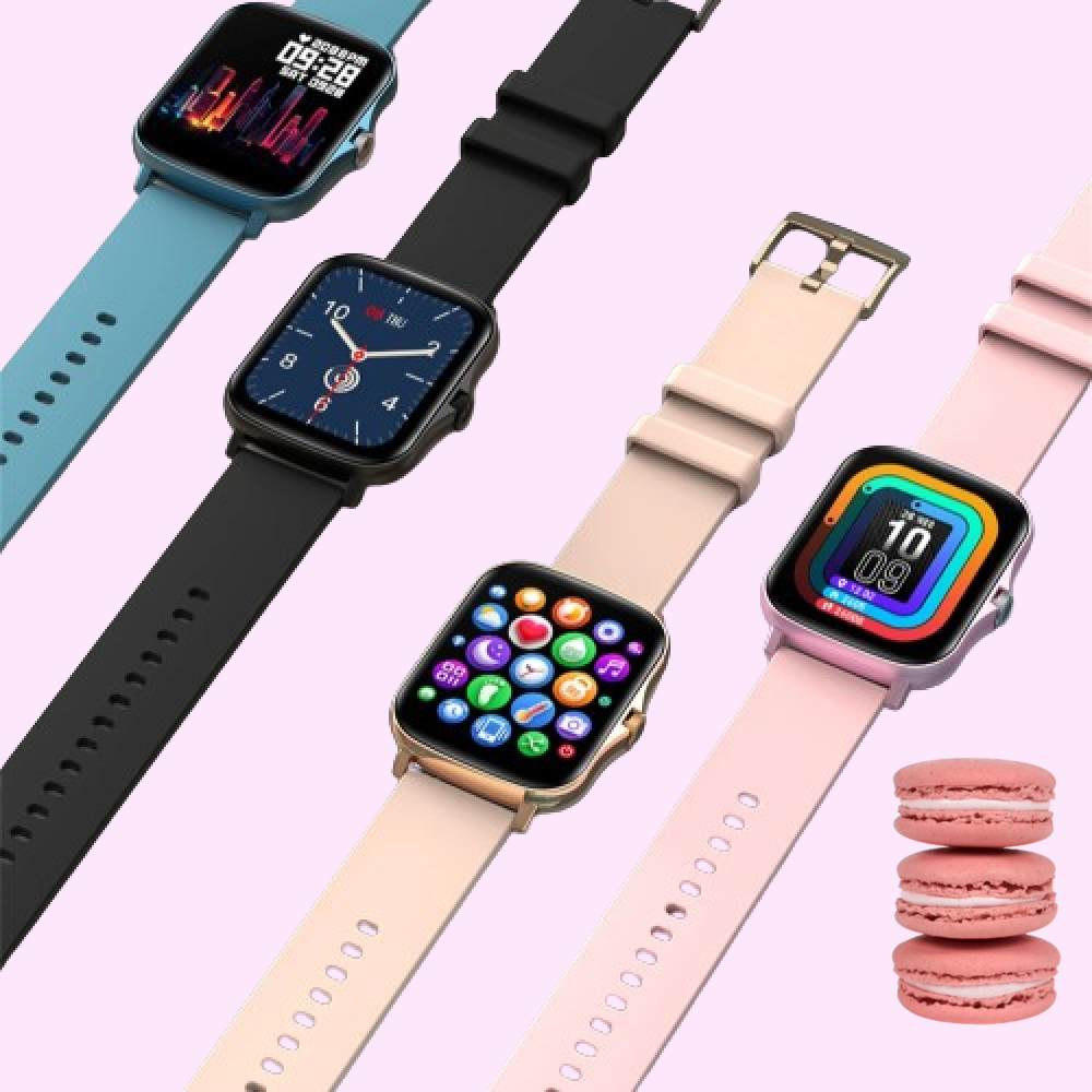 Smart Wrist Macaron Farb Uhr Wasserdicht Modische Smartwatch