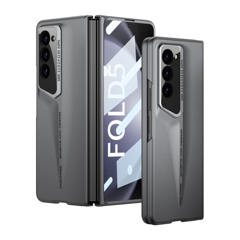 Blade Warrior Ultradünne, matte Handyhülle mit Displayglas für Samsung Galaxy Z Fold 5 4