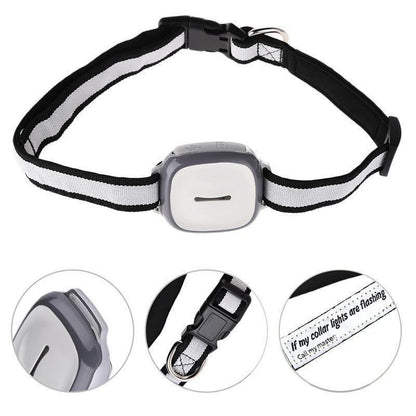 Wasserdichter GPS-Tracker für Hunde &amp; Katzen – Mit Sicherheitszaun, Nachtlicht &amp; App-Steuerung