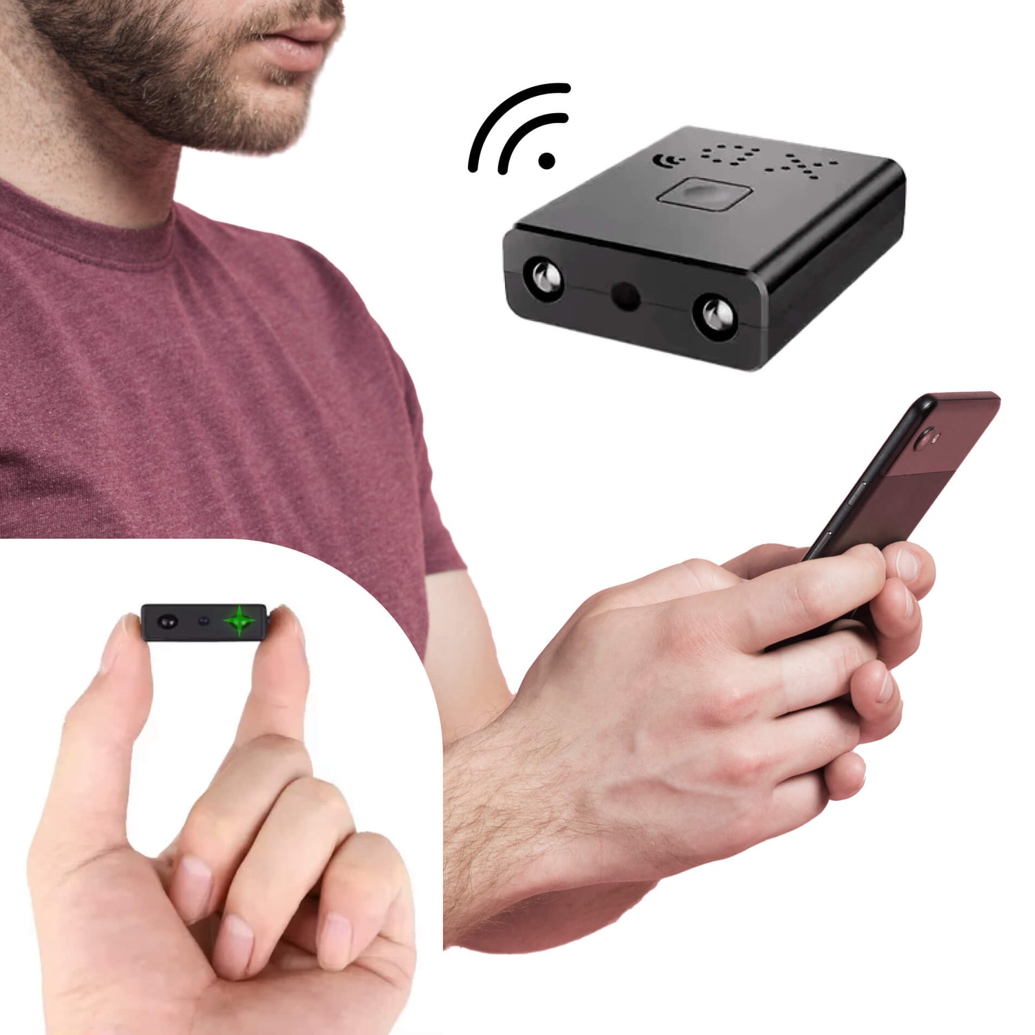 Miniaturisierte Micro 1080P HD-Videokamera mit Audio