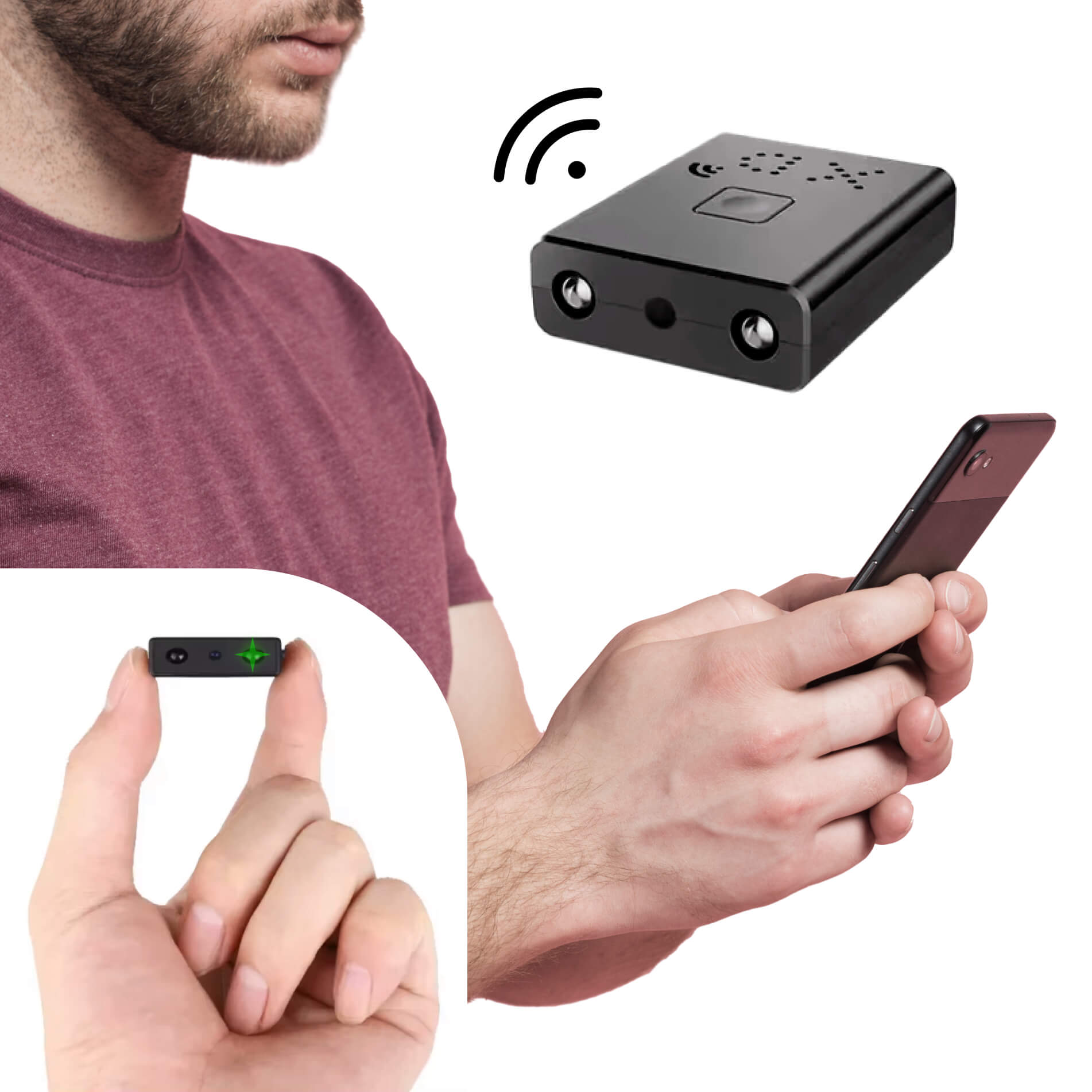 Miniaturisierte Micro 1080P HD-Videokamera mit Audio