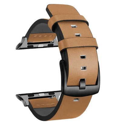 HeritageLeather Elegance Herrenarmband für Apple Watch