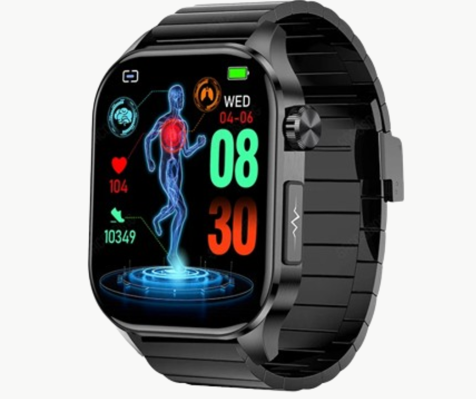 Glucare™ | Pro Smartwatch mit nicht-invasivem Glukosemonitor zur Gesundheitsüberwachung und Fitness