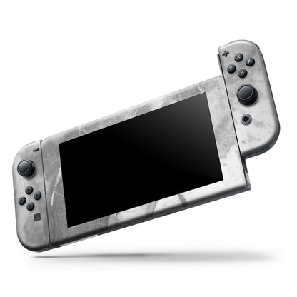 Grauer Schiefermarmor V26 - Vollständiges Hautdekal-Wickelset für Nintendo