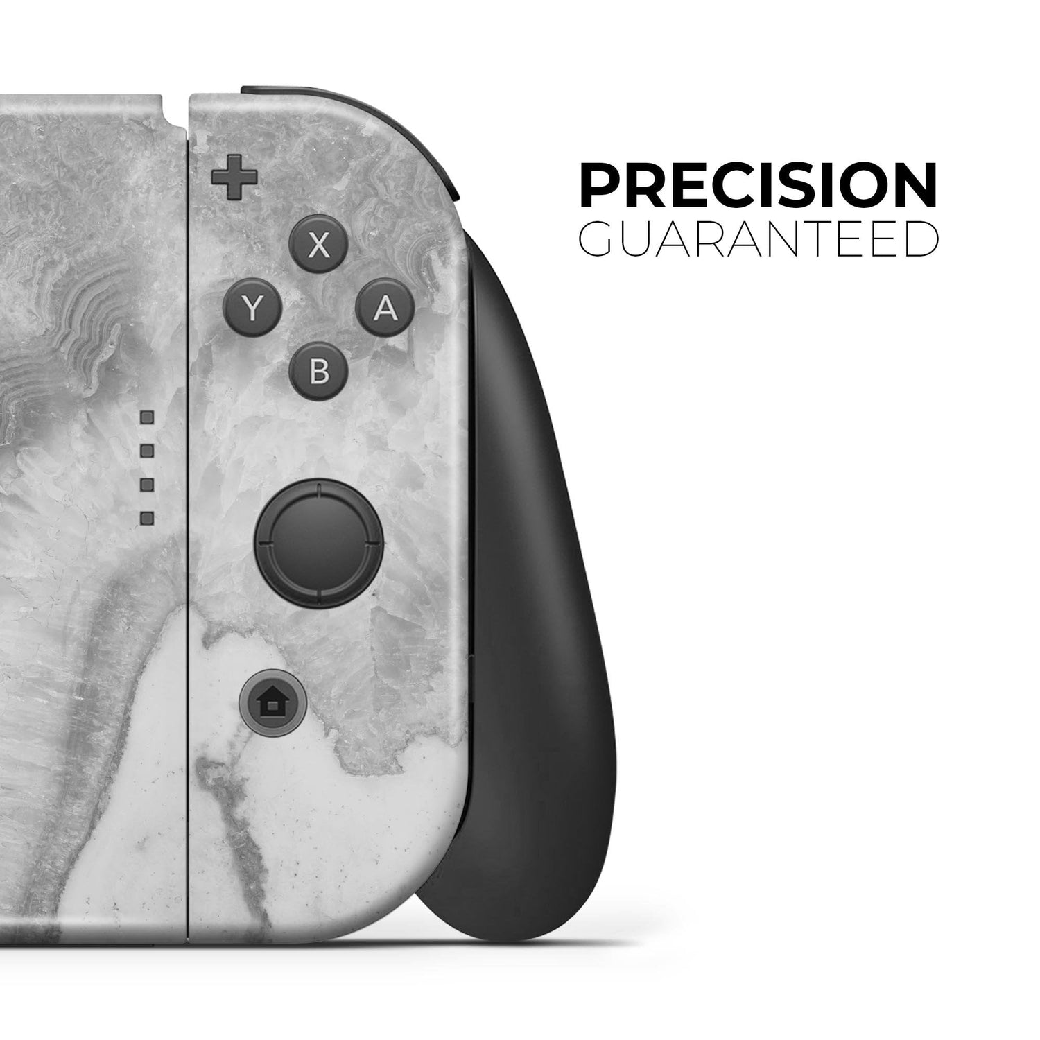 Grauer Schiefermarmor V26 - Vollständiges Hautdekal-Wickelset für Nintendo