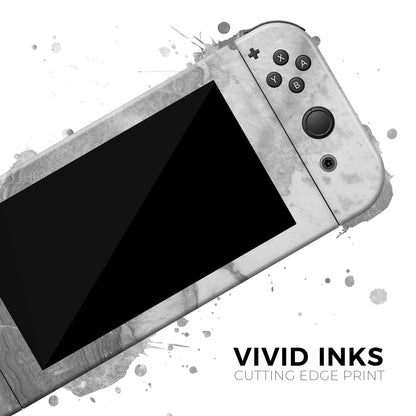 Grauer Schiefermarmor V26 - Vollständiges Hautdekal-Wickelset für Nintendo