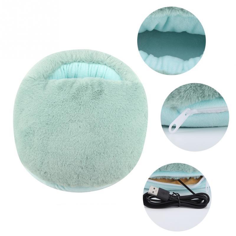 USB Fußwärmer 5V – Elektrisches Heizkissen für Füße und Hände, Waschbarer Plüsch, 50–60 °C