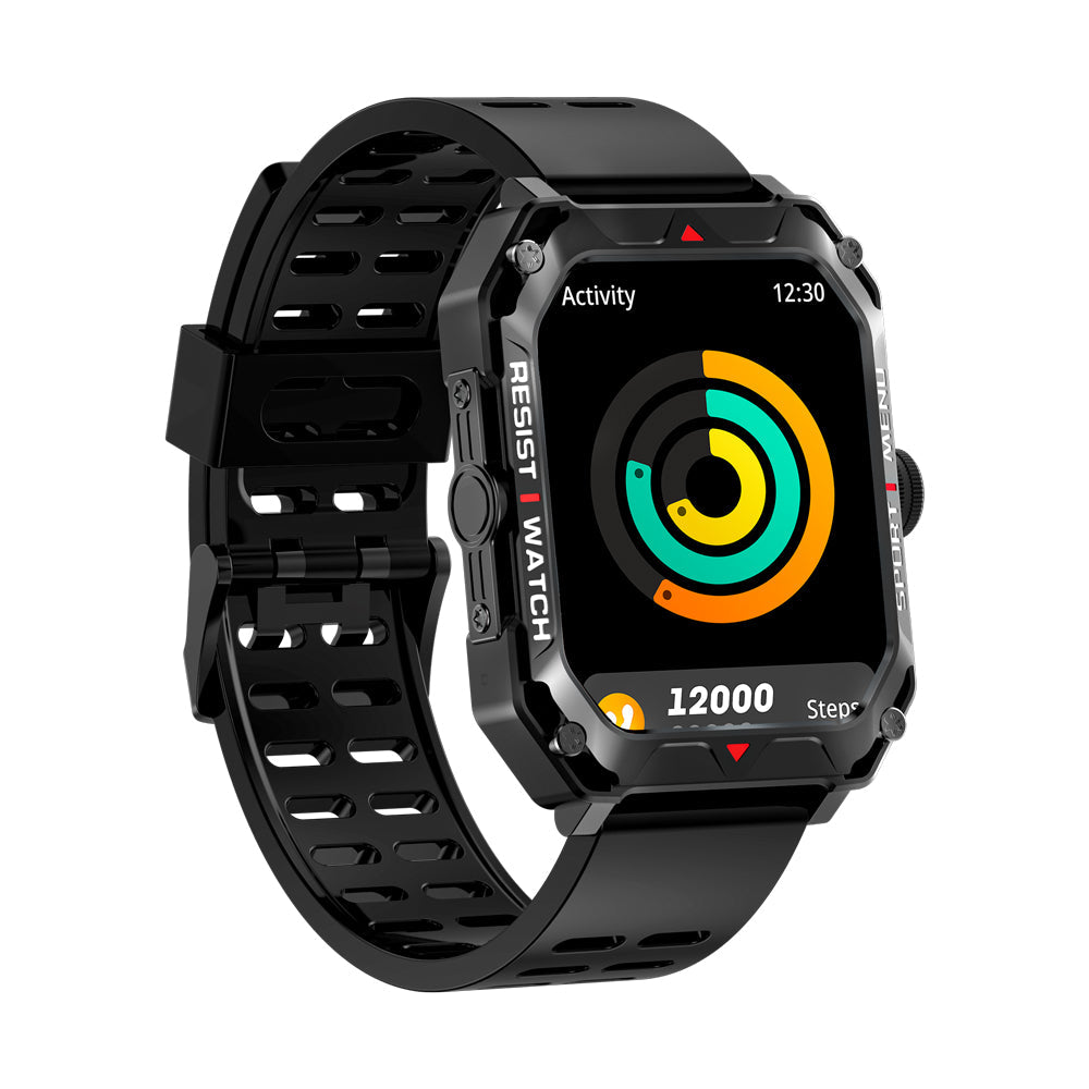 Zelara Militär-Smartwatch mit taktischem Outdoor-Sport-Fitness-Tracker