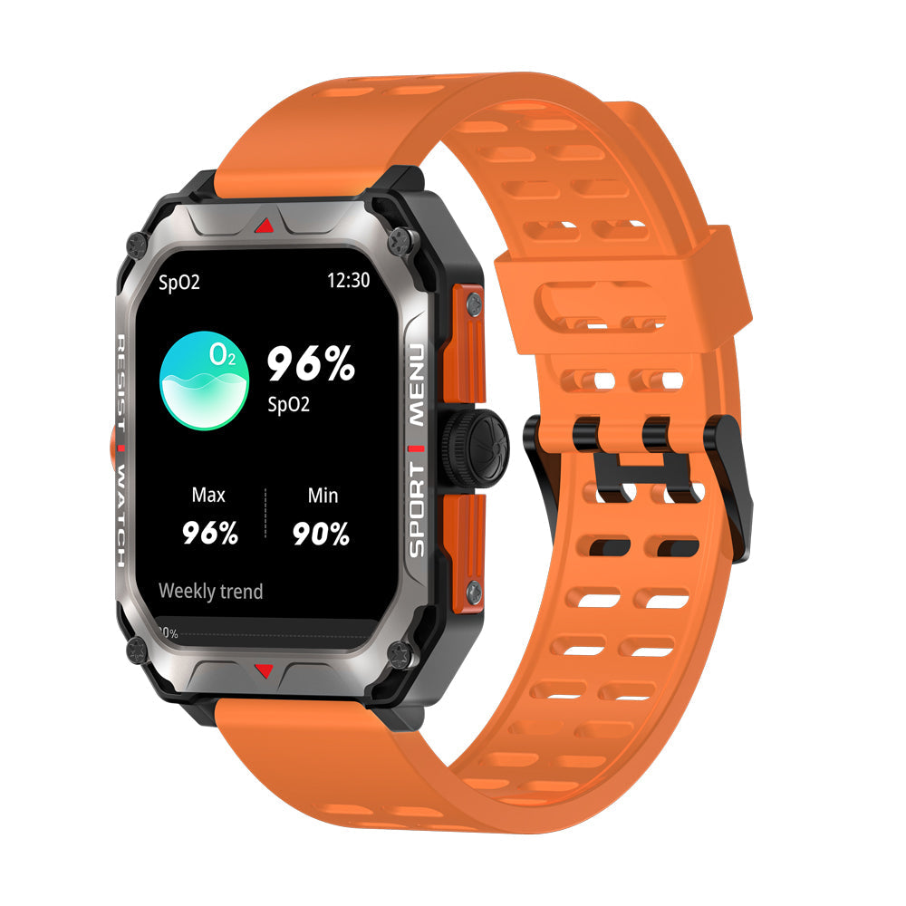 Zelara Militär-Smartwatch mit taktischem Outdoor-Sport-Fitness-Tracker