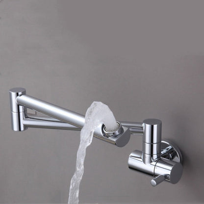 Wandmontierter klappbarer Chrom-Topfauffüller-Wasserhahn