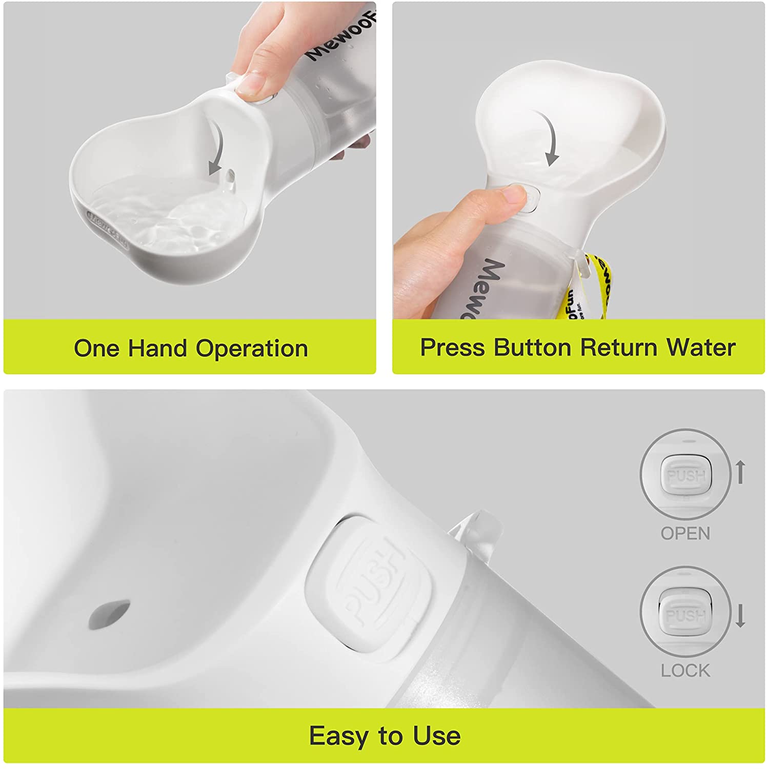 Knochenförmige Haustier-Wasserflasche