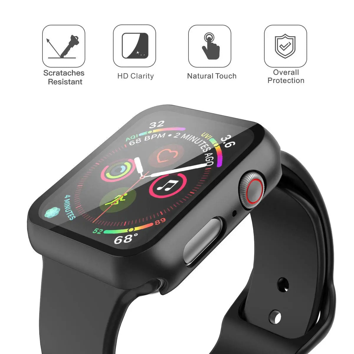 RhinoGuard Pro – Premium-Displayschutz aus gehärtetem Glas für die Apple Watch Series 9