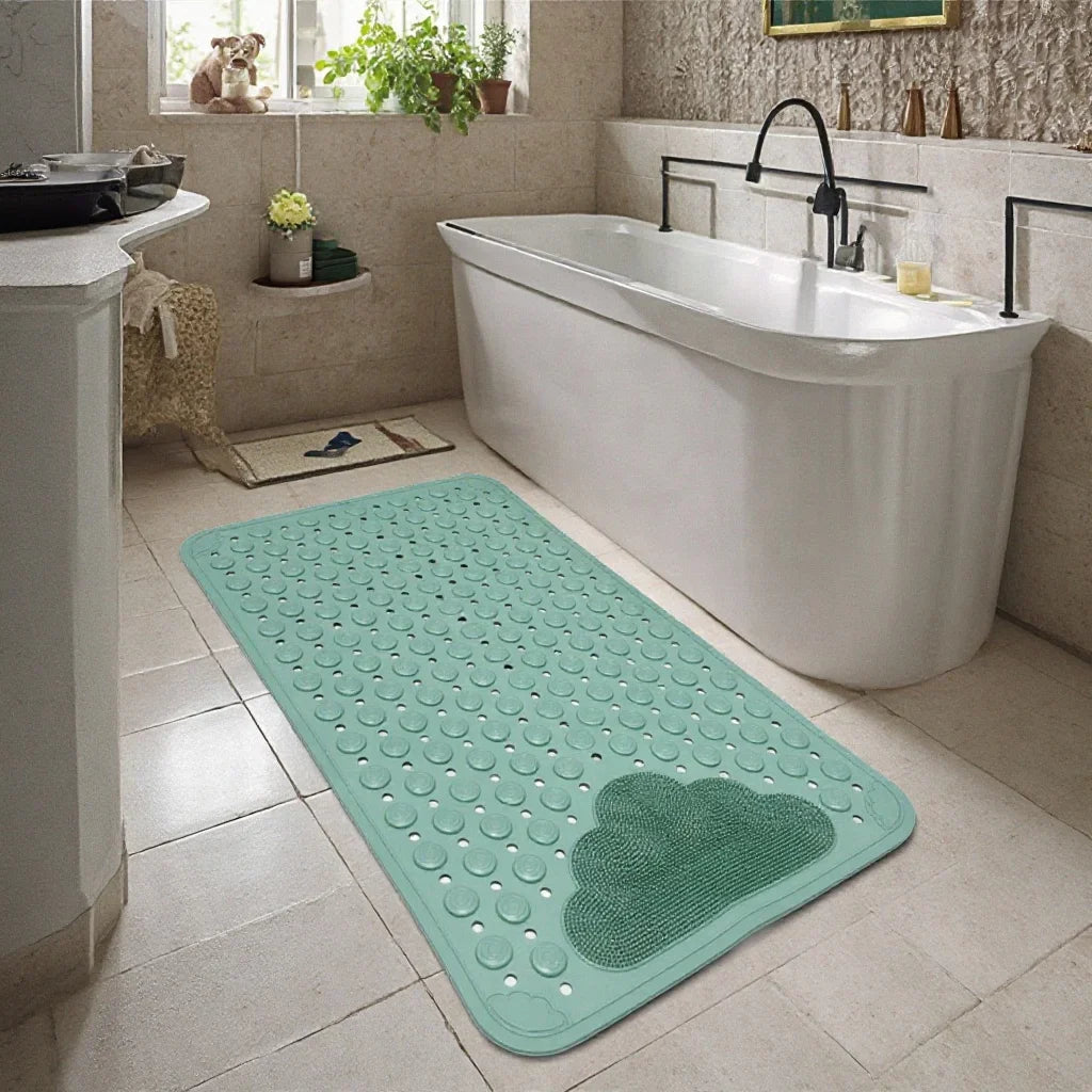 Rutschfeste Dusch-Badematte mit Abflusslöchern