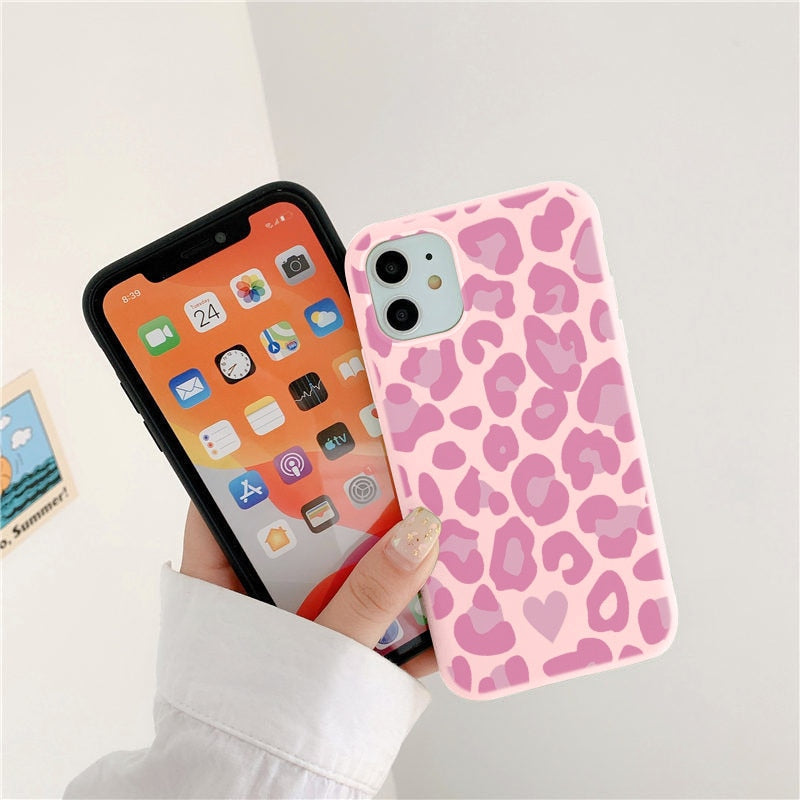 Helle Leopardenmuster Handytasche für Samsung Galaxy