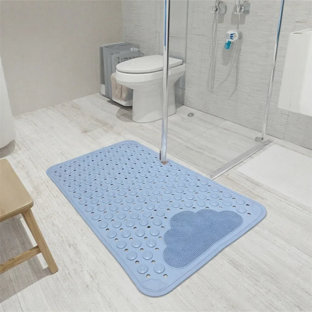 Rutschfeste Dusch-Badematte mit Abflusslöchern