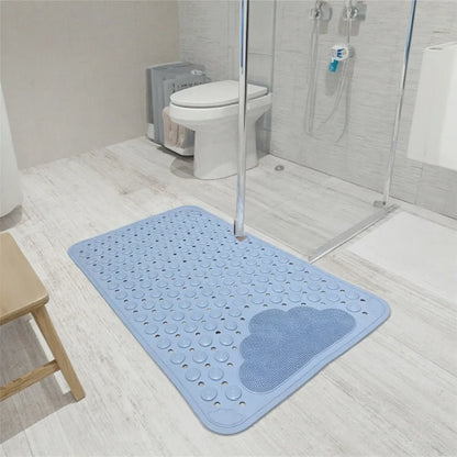 Rutschfeste Dusch-Badematte mit Abflusslöchern