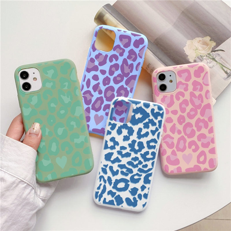 Helle Leopardenmuster Handytasche für Samsung Galaxy