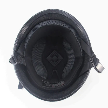 Motorrad-Halbhelm mit Schutzbrille