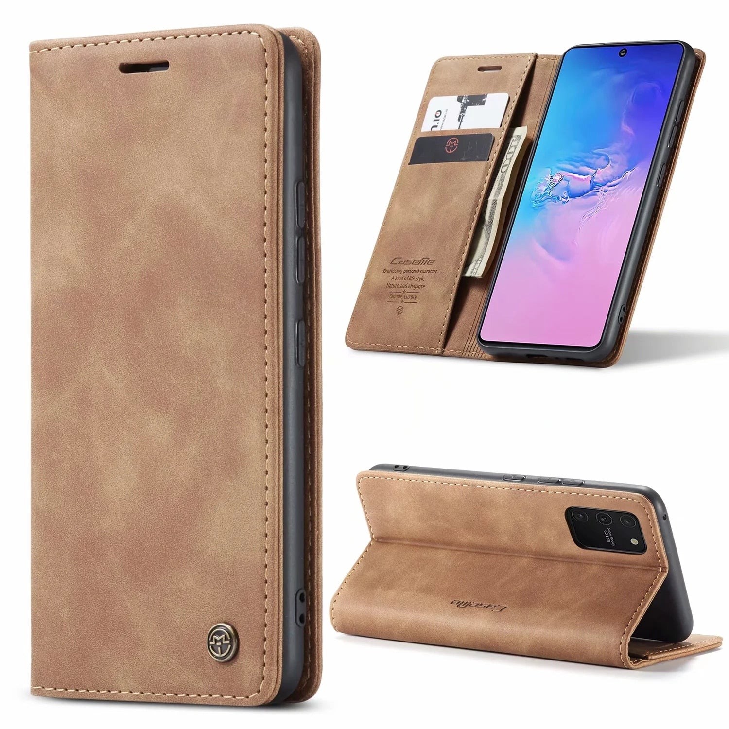 Leder Klapptasche für Samsung