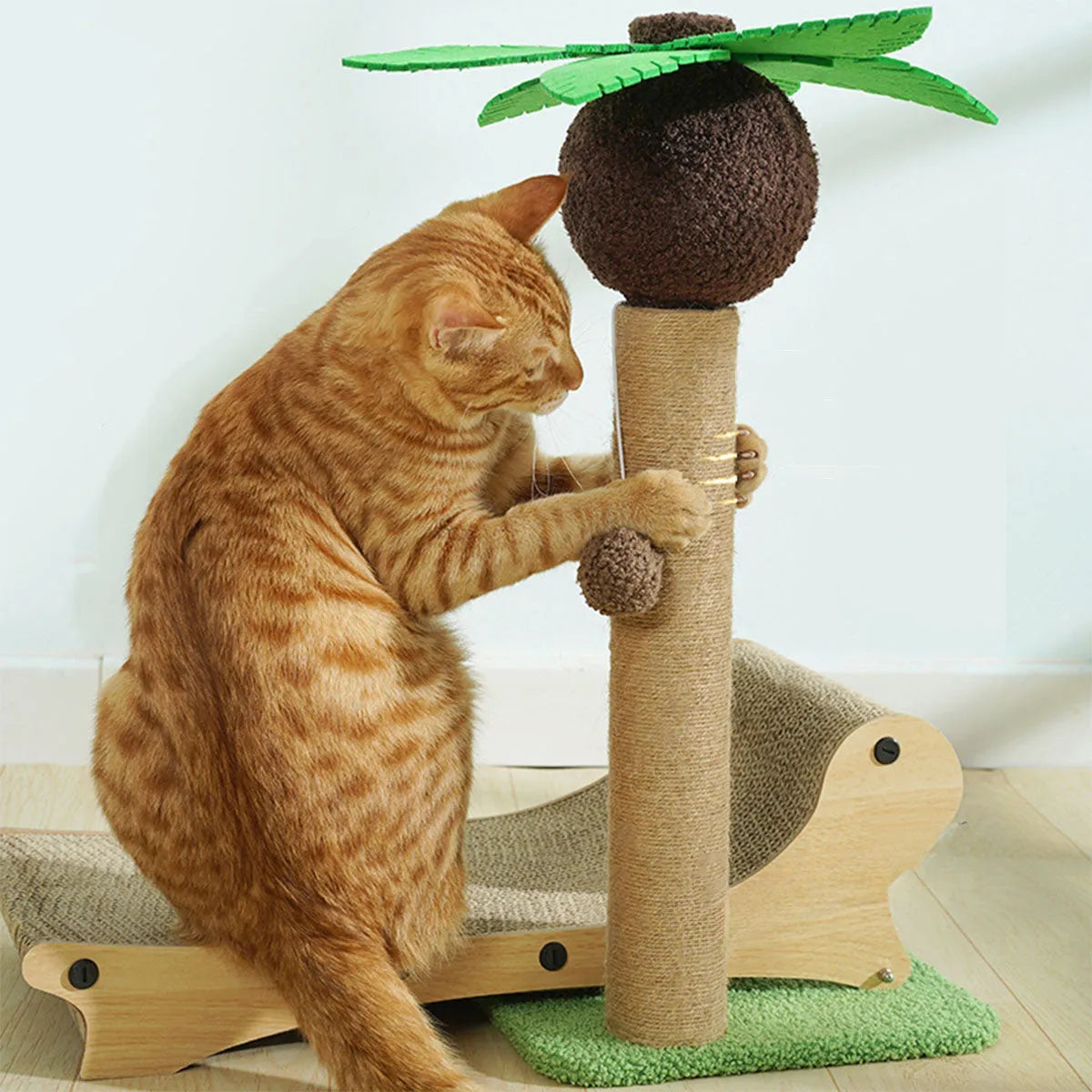 RelaxInsel – Tropischer Kratzbaum mit Lounger für entspannte &amp; aktive Stubentiger