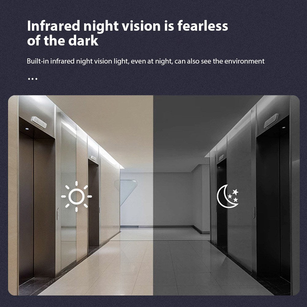 Kabellose Smart Türklingel Kamera mit Chime, Infrarot-Nachtsicht, 2-Wege-Audio, große Reichweite, 2,4G WLAN, kompatibel mit TY APP – Ideal für Zuhause, Büro &amp; Wohnung