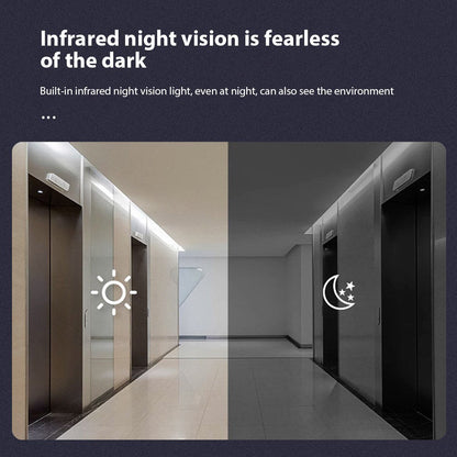 Kabellose Smart Türklingel Kamera mit Chime, Infrarot-Nachtsicht, 2-Wege-Audio, große Reichweite, 2,4G WLAN, kompatibel mit TY APP – Ideal für Zuhause, Büro &amp; Wohnung