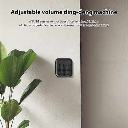 Kabellose Smart Türklingel Kamera mit Chime, Infrarot-Nachtsicht, 2-Wege-Audio, große Reichweite, 2,4G WLAN, kompatibel mit TY APP – Ideal für Zuhause, Büro &amp; Wohnung
