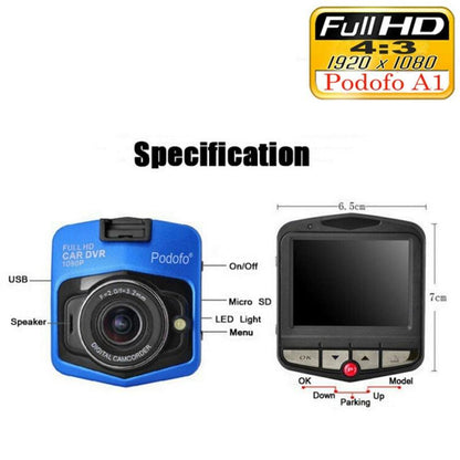 Dashcam Full HD 1080P + 16GB Karte