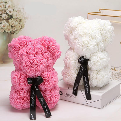 Rose Bear Uk | Handgemachter Luxus Blumenrose Liebe Teddybär