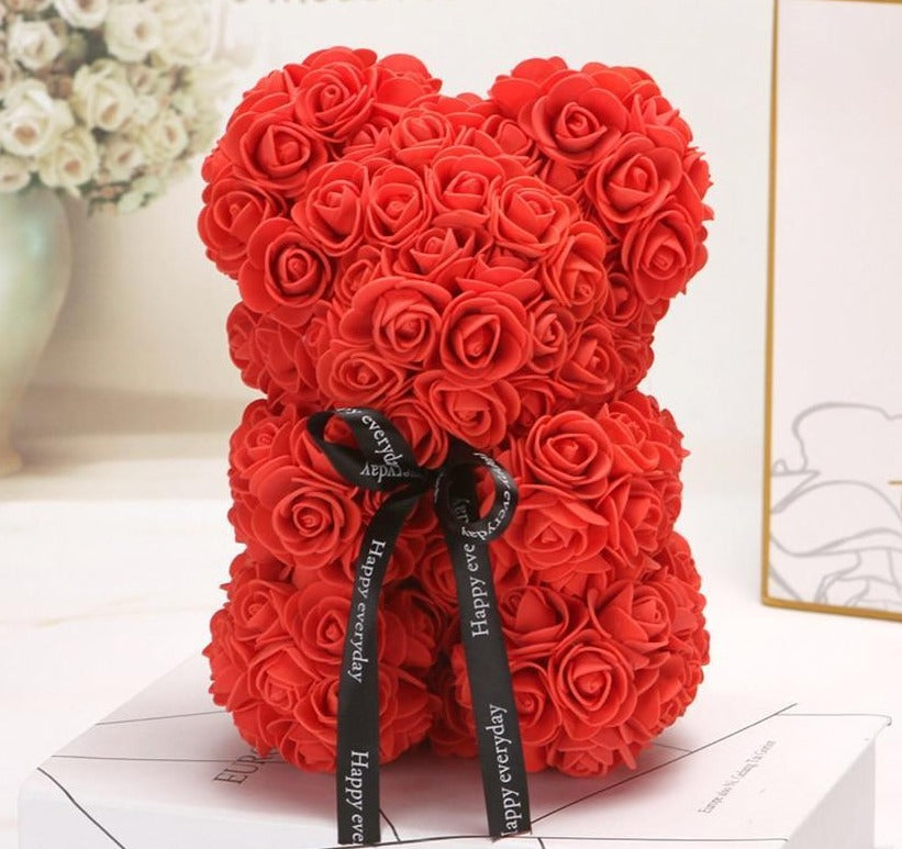 Rose Bear Uk | Handgemachter Luxus Blumenrose Liebe Teddybär