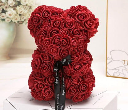 Rose Bear Uk | Handgemachter Luxus Blumenrose Liebe Teddybär