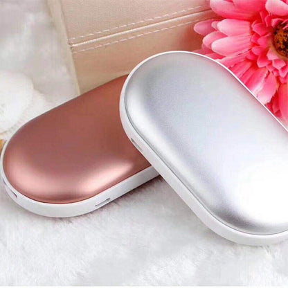 Wiederaufladbare Handwärmer mit Powerbank für kalte Tage