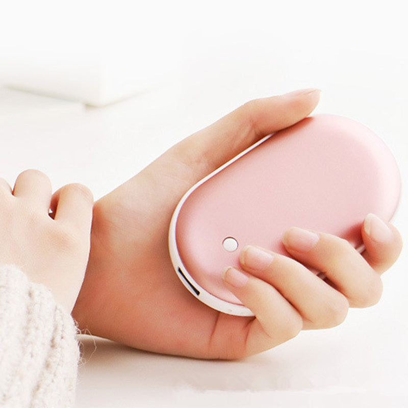 Wiederaufladbare Handwärmer mit Powerbank für kalte Tage