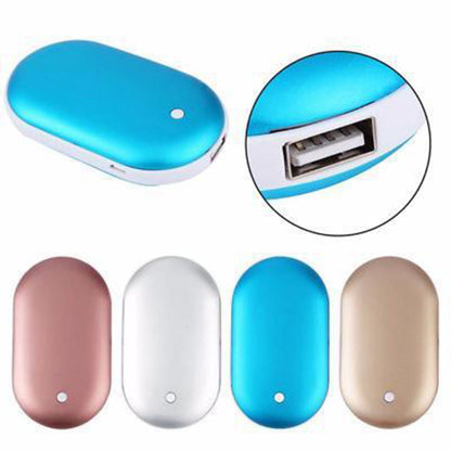 Wiederaufladbare Handwärmer mit Powerbank für kalte Tage