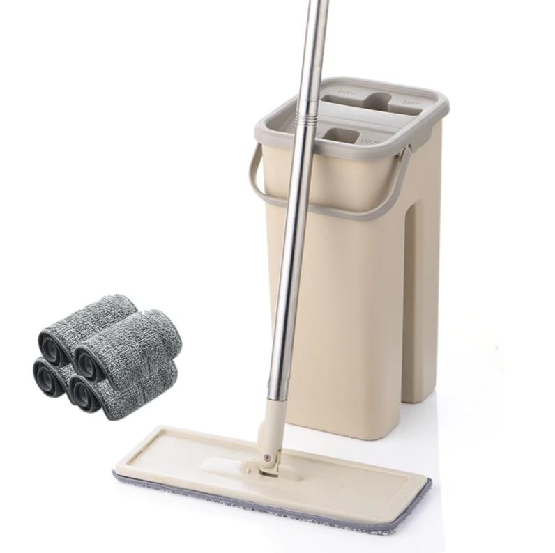 360° Flexibler Mop + 4 GRATIS Pads
