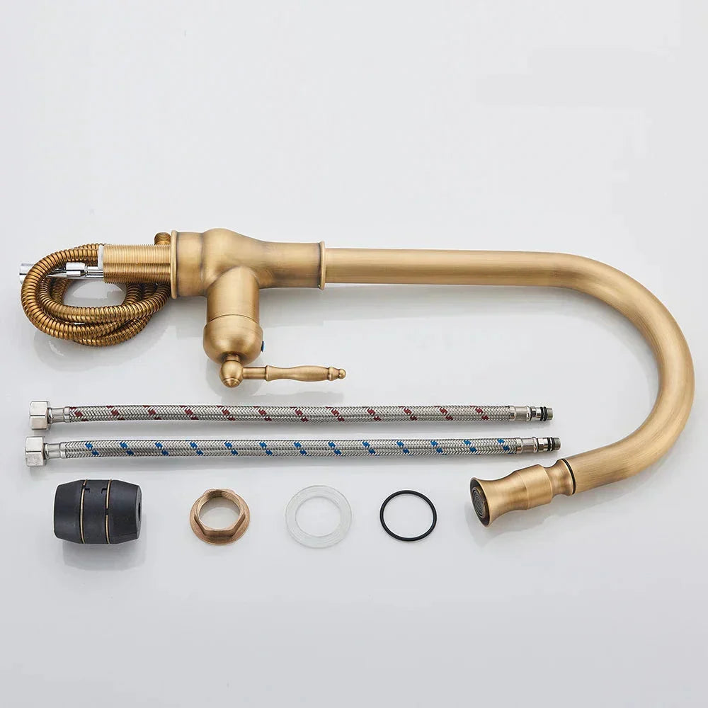 VintageTap – Küchenarmatur aus antikem Messing